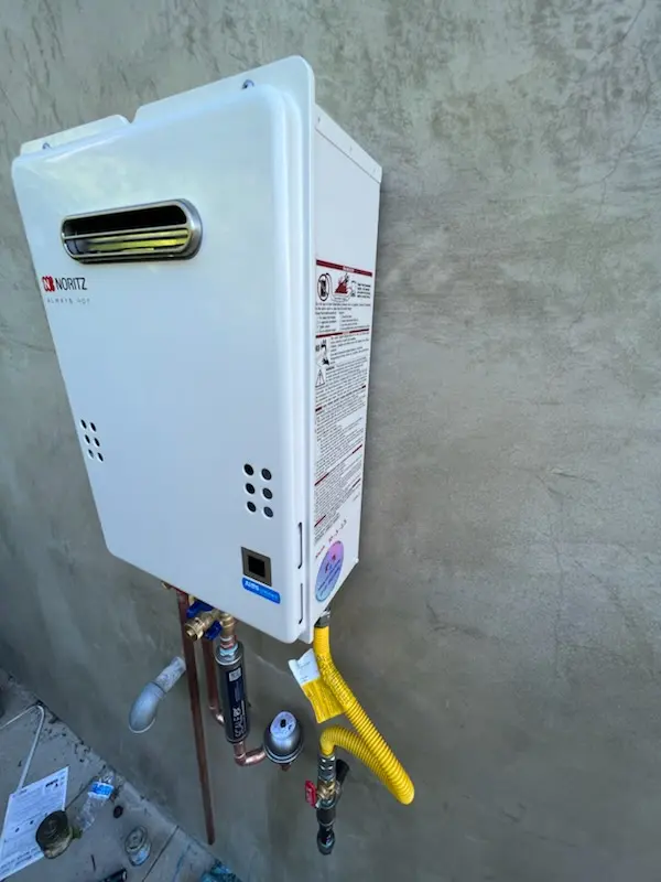 Tankless water heater installation for Granite Bay homes